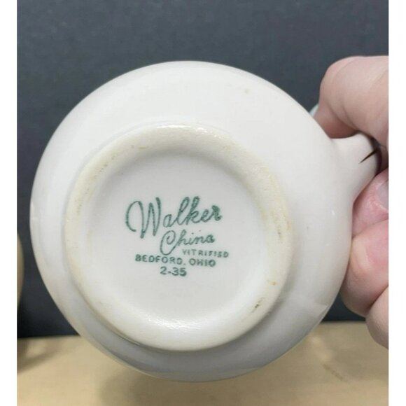 Vintage Creamer Pitcher Walker China Seal Of Missouri 2-35 Restaurant Ware - Picture 2 of 4